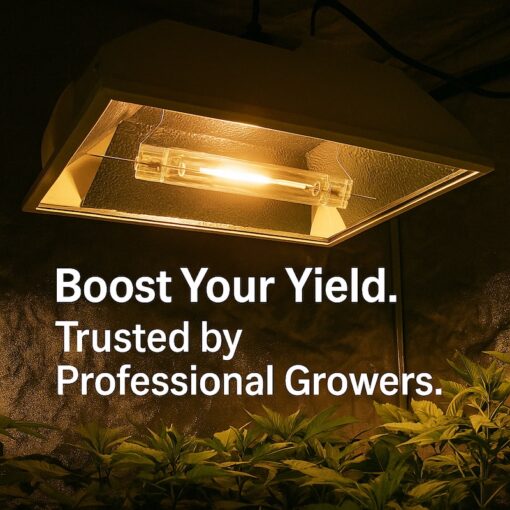 Ushio HiLUX GRO™ 1150W Double-Ended HPS Grow Light Bulb – 2100K / 2400 µmol/s PAR Output – 10,000 Hour Life – Pro Greenhouse & Turf Use - Image 3