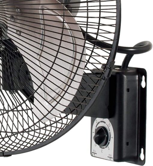 16" Metal Wall Mount Fan - Image 2