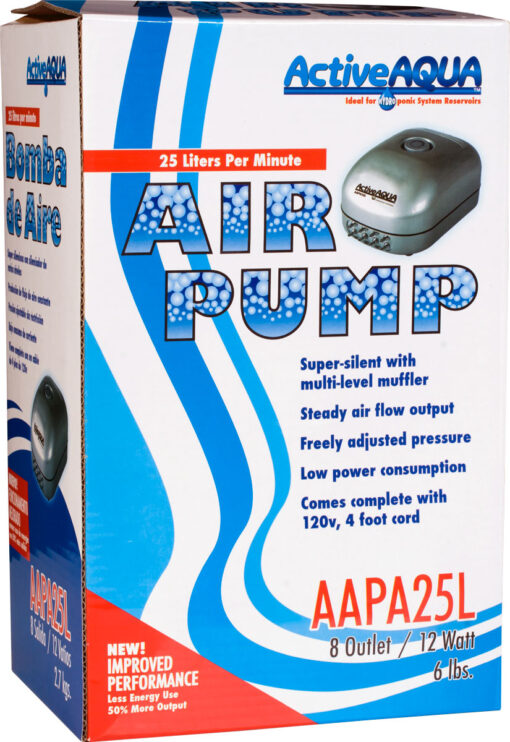 Air Pump 8 Outlets 12W 25L/min - Image 2