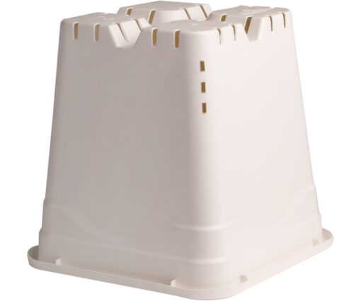 12"x12" Square White Pot, 12" T - Image 2