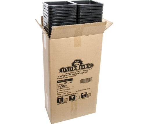 5"x5" Square Black Pot 7" Tall, 100 per case - Image 2