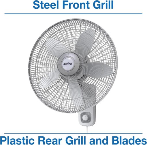 Air King 18" Oscillating Wall Mount Fan - Premier Hydro - Image 6