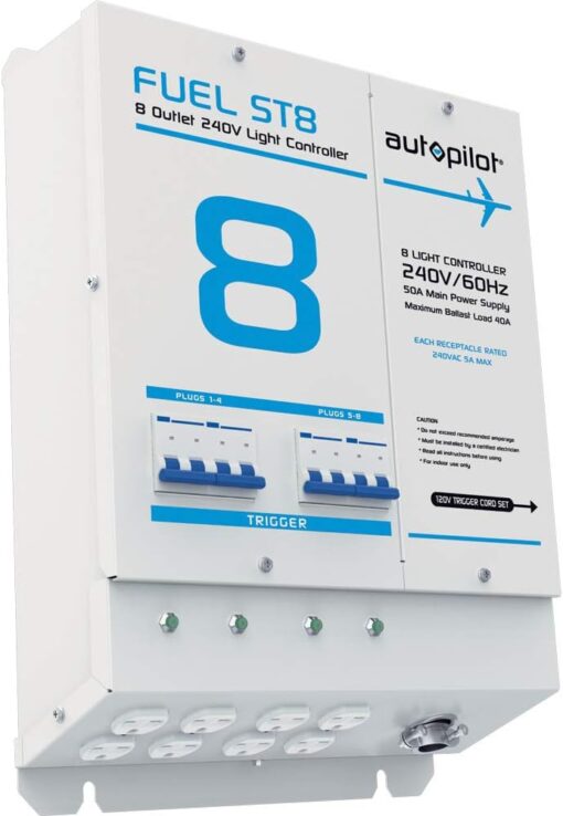 FUEL ST8 Light Controller, 8 Outlet, 240V, with Single Trigger - Premier Hydro