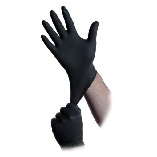 Black Lightning Powder Free Nitrile Gloves Medium (100/Box) - Premier Hydro - Image 2