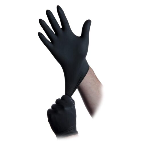 Black Lightning Powder Free Nitrile Gloves X-Large (100/Box) - Premier Hydro - Image 2