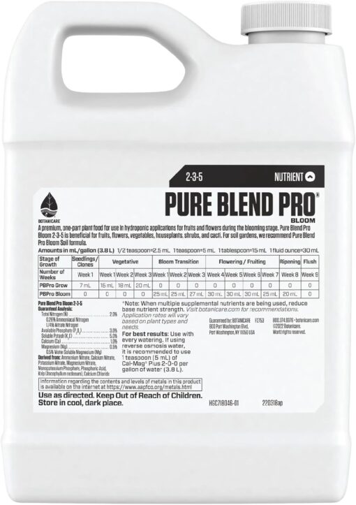 Botanicare Pure Blend Pro Bloom Quart - Image 2