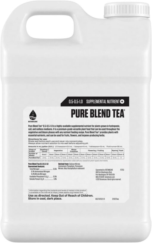 Botanicare Pure Blend Tea 2.5 Gallon - Image 2