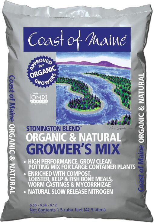 Coast of Maine Stonington Blend Organic Growers Mix, 1.5 cu ft