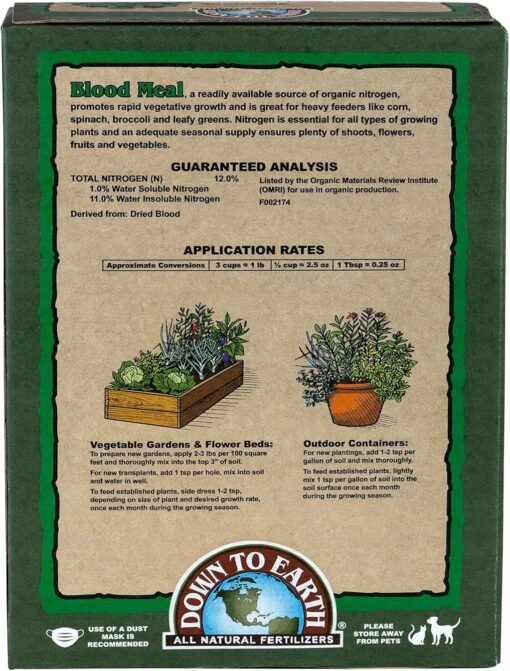 Down To Earth Blood Meal - 5 lb - Image 2