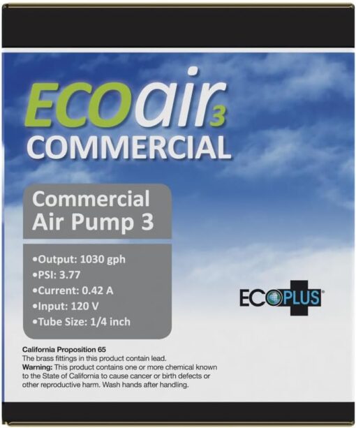 EcoPlus Commercial Air 3 - 35 Watt Single Outlet 1030 GPH - Image 6