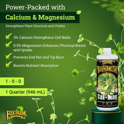 FoxFarm Bush Doctor Cal-Mag, 1 qt - Premier Hydro - Image 2