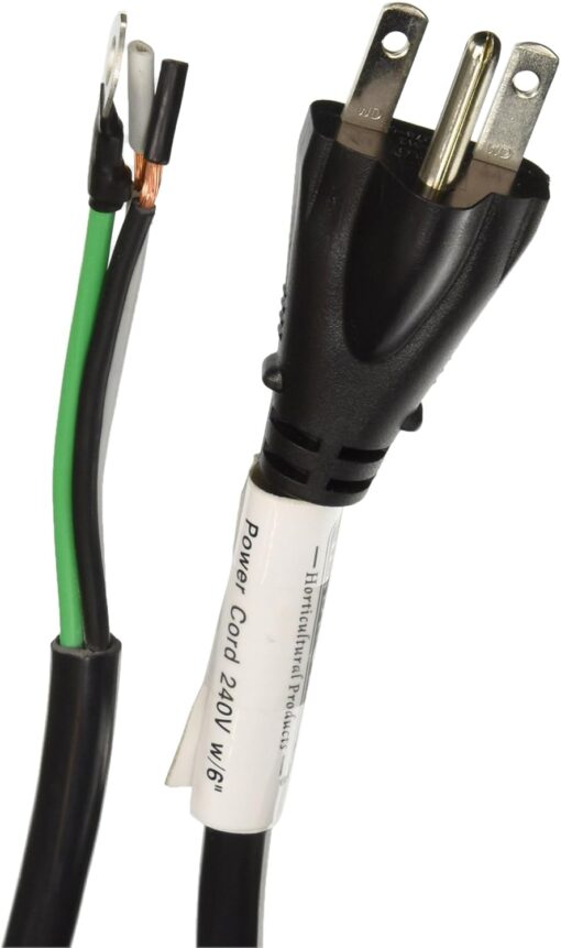 240V Power Cord 8' Nema 6-15P UL - Image 2