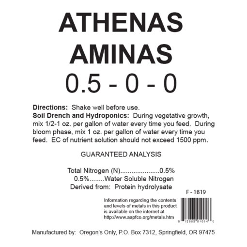 Athena's Aminas, 1 gal - Premier Hydro - Image 2
