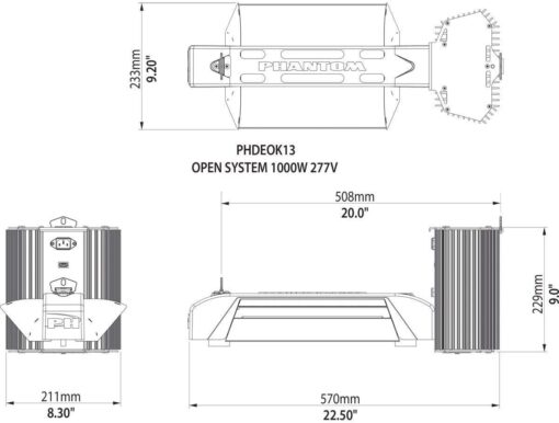 DE 1000W 277V Open Commercial System - Image 2