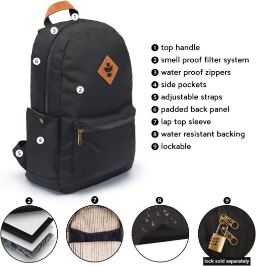 Escort - Black, Backpack - Image 5