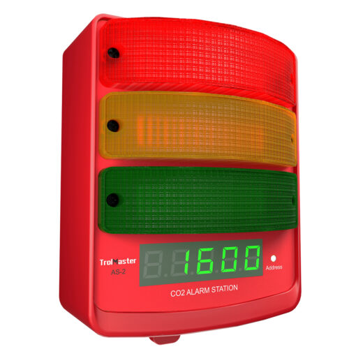 CO2 Alarm Station (audio/visual) + LED display indicator with cable set