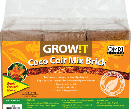 GROW!T Coco Coir Mix Brick, pack of 3 - Image 3