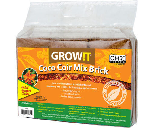 GROW!T Coco Coir Mix Brick, pack of 3 - Image 4