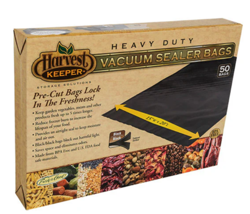 Harvest Keeper Black / Black Precut Bags 15 in x 20 in (50/Pack)